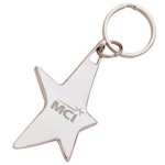 Star shaped engraved Key Ring