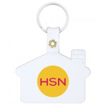 House shaped Plastic Key ring